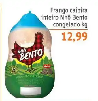 Sonda Frango Caipira Inteiro Nhô Bento Congelado 1kg oferta