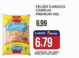 Apoio Mineiro Feijão Carioca Carrijo Premium oferta
