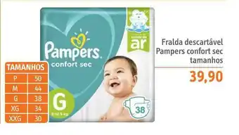 Fralda Descartável Pampers Confort Sec Tamanhos