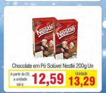 Spani Atacadista Chocolate Em Pó Soluvel Nestlé oferta