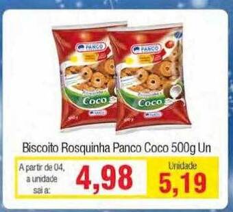 Spani Atacadista Biscoito Rosquinha Panco Coco oferta