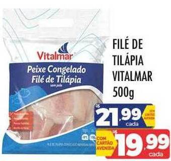Supermercados Avenida Filé De Tilápia Vitalmar oferta