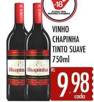Supermercados Avenida Vinho Chapinha Tinto Suave oferta