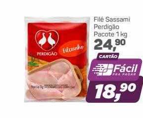 Supermercados São Vicente Filé Sassami Perdigão oferta