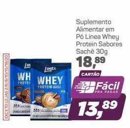 Supermercados São Vicente Suplemento Alimentar Em Pó Linea Whey Protein Sabores oferta