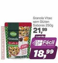 Supermercados São Vicente Granola Vitao Sem Gluten Sabores oferta