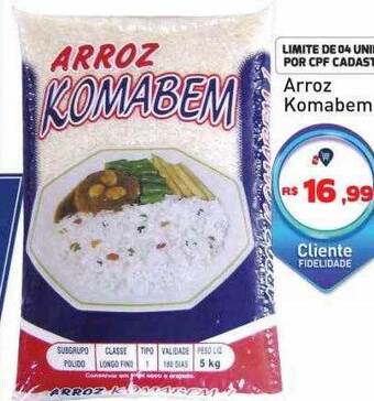 Tonin Superatacado Arroz Komabem oferta