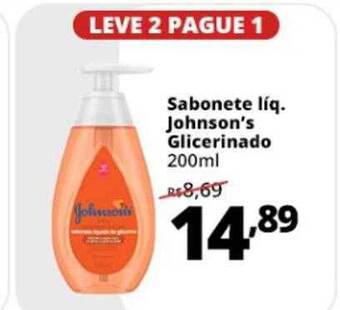 Supermercados Baklizi Sabonete Líq Johnson's Glicerinado Leve 2 Pague 1 oferta