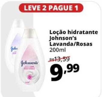 Supermercados Baklizi Loção Hidratante Johnson's Lavanda Rosas Leve 2 Pague 1 oferta