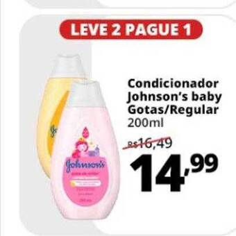 Supermercados Baklizi Condicionador Johnson's Baby Gotas Regular Leve 2 Pague 1 oferta