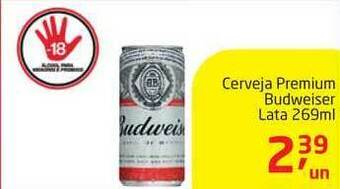 Tenda Atacado Cerveja Premium Budweiser 269ml oferta