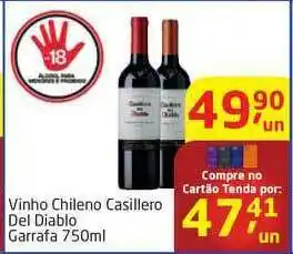 Tenda Atacado Vinho Chileno Casillero Del Diablo 750ml oferta