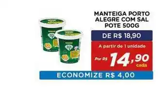 Bahamas Mix Manteiga Porto Alegre Com Sal Pote 500g oferta