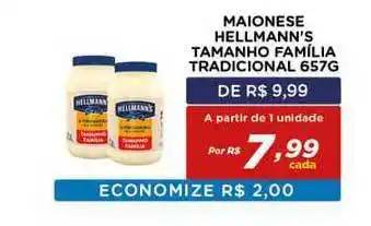 Bahamas Mix Maionese Hellmann's Tamanho Familia Tradicional 657g oferta