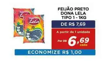 Bahamas Mix Feijão Preto Dona Lela 1kg oferta