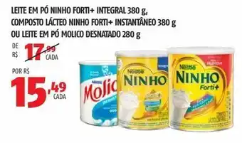 Leite em pó ninho forti+ integral 380 g