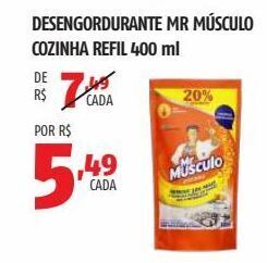 Desengordurante mr músculo cozinha refil 400 ml