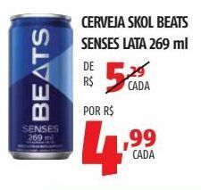 Cerveja skol beats senses lata 269 ml