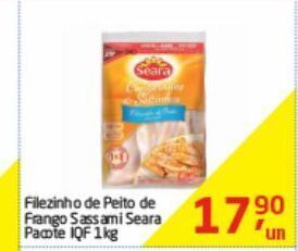 Tenda Atacado Filezinho de peito de frango sassami seara pacote iqf 1kg oferta