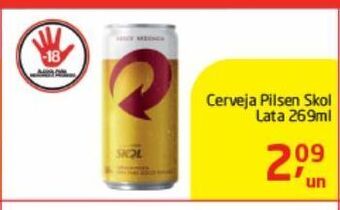 Tenda Atacado Cerveja pilsen skol lata 269ml oferta