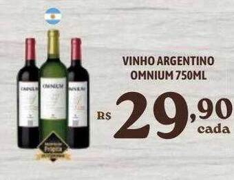 Bahamas Supermercados Vinho Argentino Omnium oferta