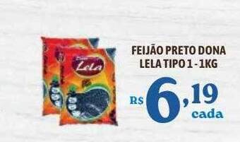 Bahamas Supermercados Feijão Preto Dona Lela Tipo 1 oferta
