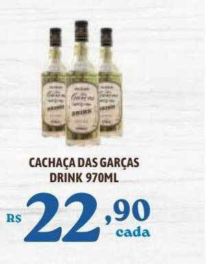 Bahamas Supermercados Cachaça Das Garças Drink oferta