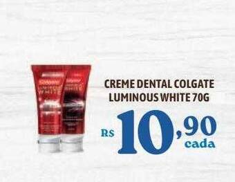Bahamas Supermercados Creme Dental Colgate Luminous White oferta