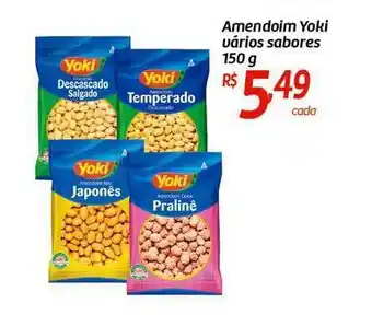 Comper Amendoim Yoki Vários Sabores 150g oferta