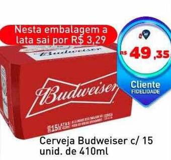 Tonin Superatacado Cerveja Budweiser oferta