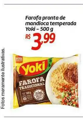 Comper Farofa Pronta De Mandioca Temperada Yoki 500g oferta