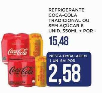 Apoio Mineiro Refrigerante Coca-cola Tradicional Ou Sem Açucar 6 oferta