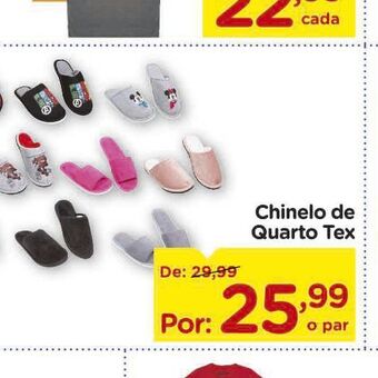 Carrefour Chinelo de Quarto Tex oferta