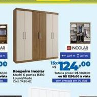 Lojas Becker Roupeiro oferta