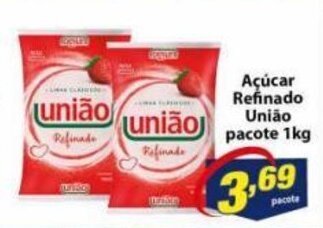Vencedor Atacadista Acucar refinado Uniao pacote 1kg oferta