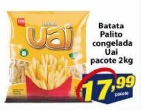 Vencedor Atacadista Batata palito congelada Uai pacote 2kg oferta