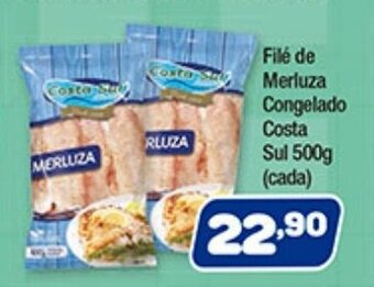 Costazul Supermercados File de Merluza Congelado Costa Sul 500g oferta