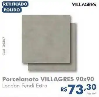 Tumkus Porcelanato Villagres 90x90 oferta