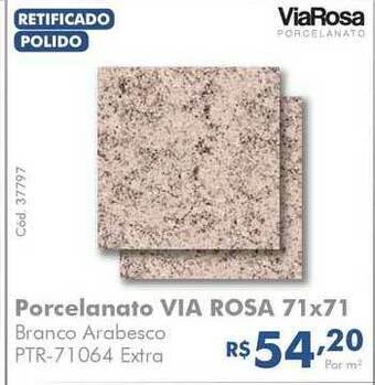 Tumkus Porcelanato Via Rosa 71x71 oferta