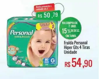 Mart Minas Fralda Personla Hiper Gts 4 Tiras oferta