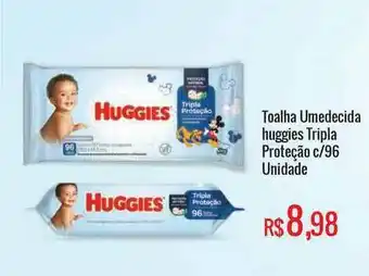 Mart Minas Toalha Umedecida Huggies Tripla Proteção C 96 oferta