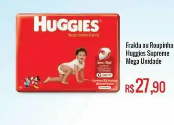 Mart Minas Fralda Ou Roupinha Huggies Supreme Mega oferta