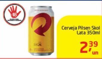 Tenda Atacado Cerveja pilsen skol lata 350ml oferta