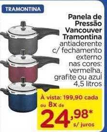 Carrefour Panela De Pressão Vancouver Tramontina oferta