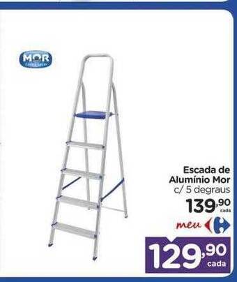 Carrefour Escada De Alumínio Mor C- 5 Degraus oferta