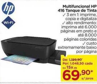 Carrefour Multifuncional Hp 416 Tanque De Tinta oferta