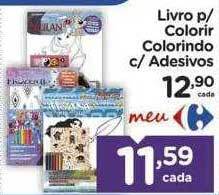 Carrefour Livro P- Colorir Colorindo C- Adesivos oferta