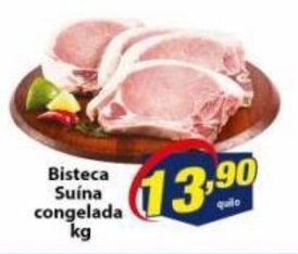 Vencedor Atacadista Bisteca Suina Congelada 1kg oferta