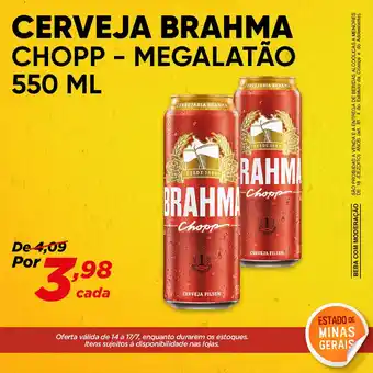 Dia Cerveja Brahma Chopp Megalatao 550ml oferta