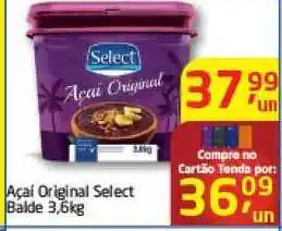 Tenda Atacado Açaí Original Select 3.6kg oferta